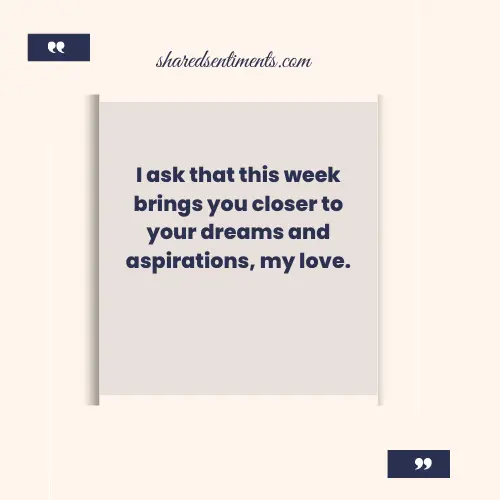 new week prayer for my love