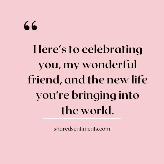 baby shower wishes for friend