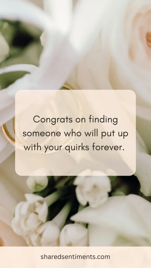 Funny Wedding Wishes to send to your sister