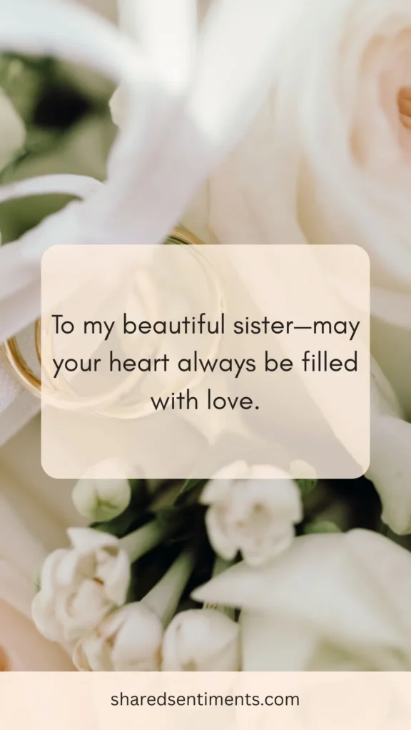 Wedding Wishes For Sister-in-law