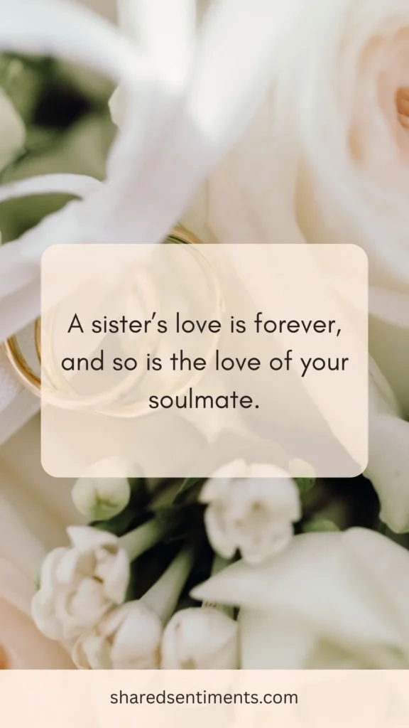 emotional wedding wishes for sister