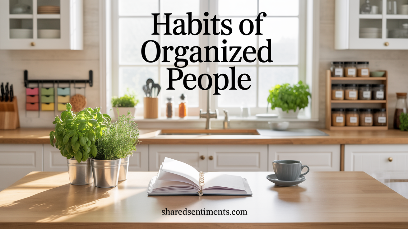 Habits Of Organized People