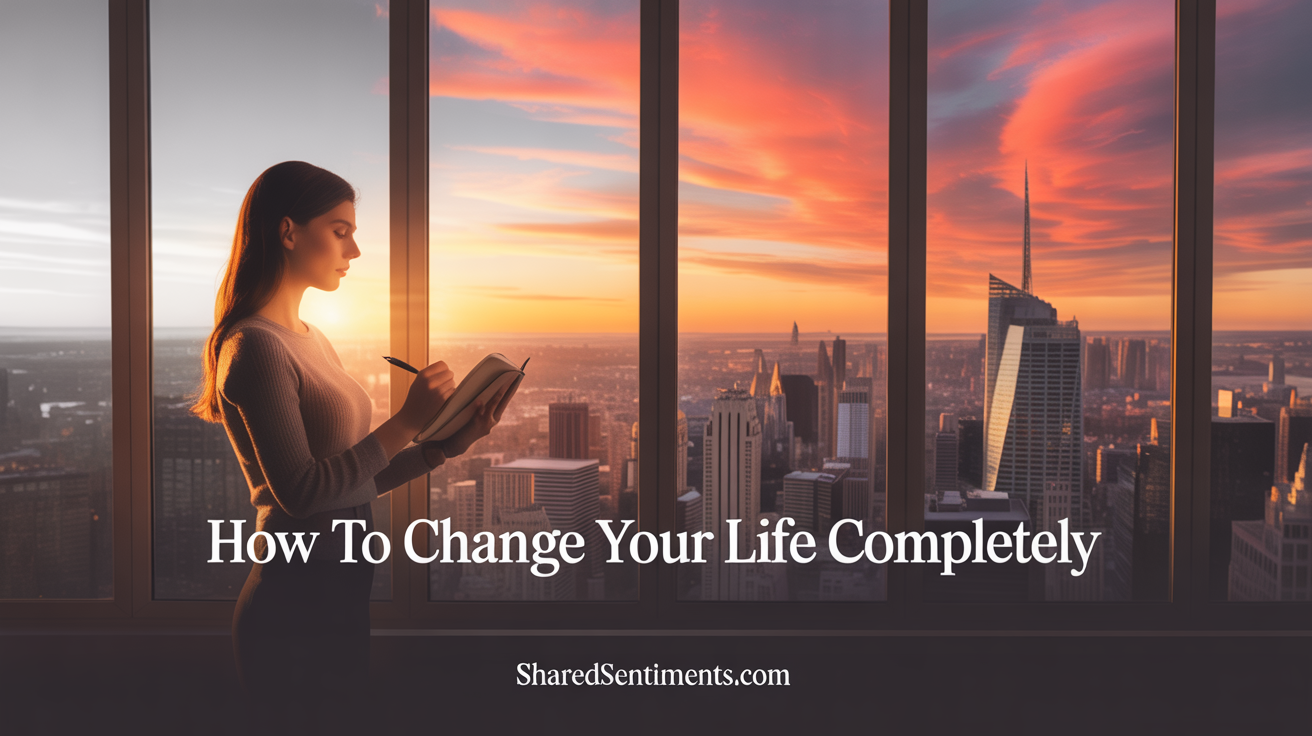 How To Change Your Life Completely