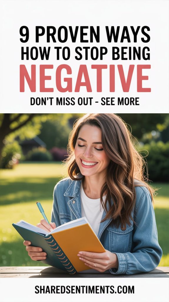 How To Stop Being Negative
