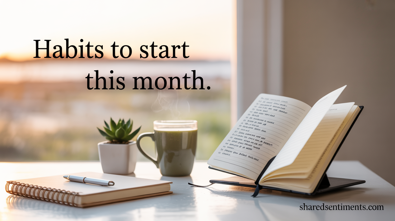 Habits To Start This Month