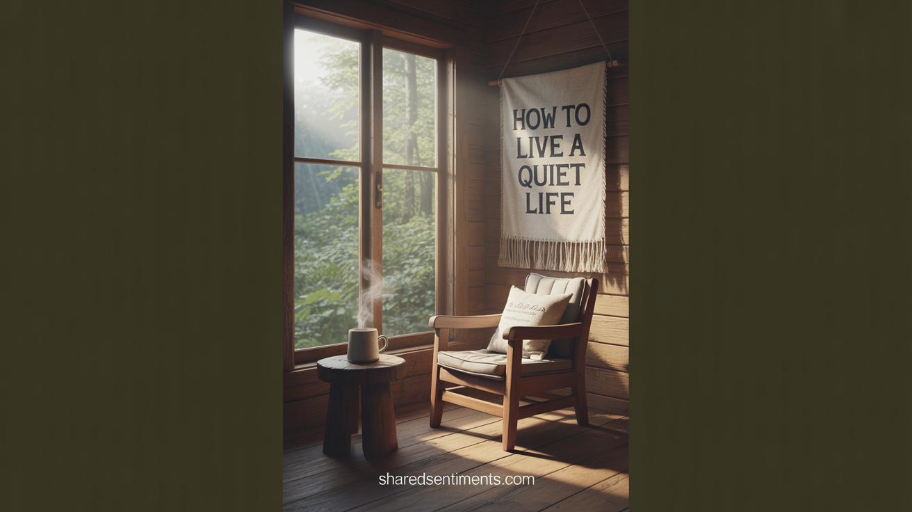 How To Live A Quiet Life