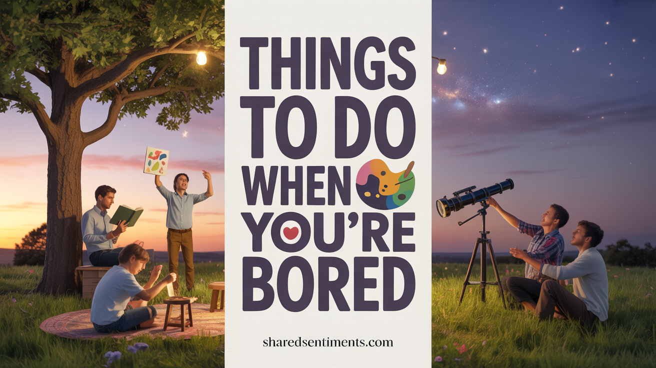 Things To Do When You’re Bored