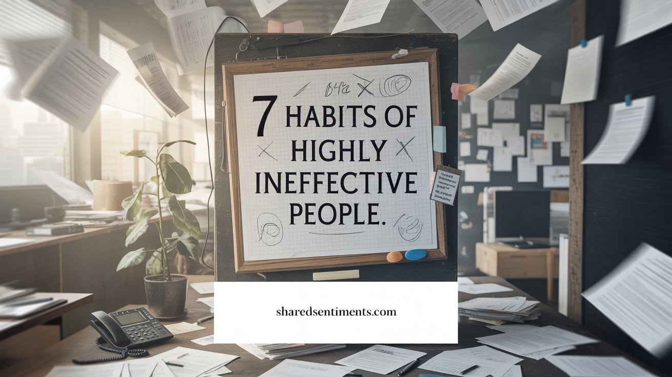 habits of highly ineffective people