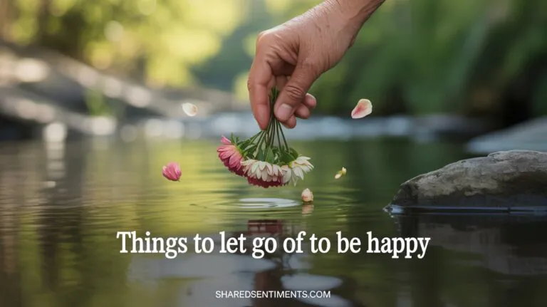 things to let go of to be happy