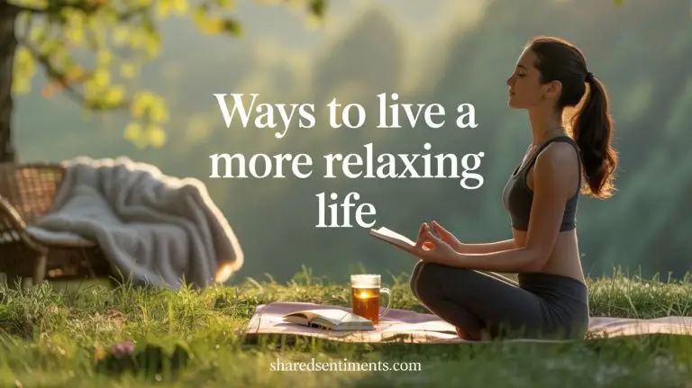 ways to live a more relaxing life
