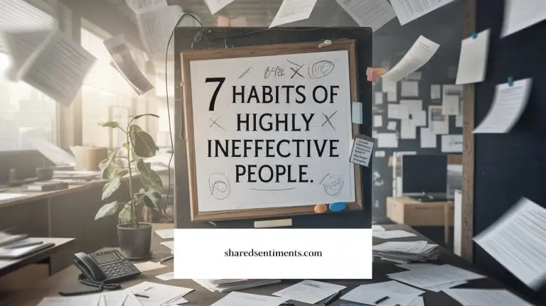 habits of highly ineffective people