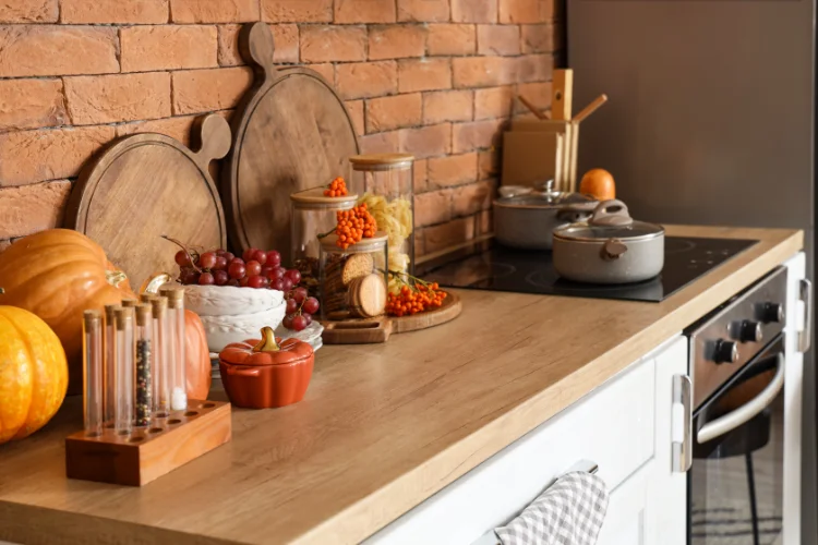 A Well-Stocked Kitchen With Comfort Foods